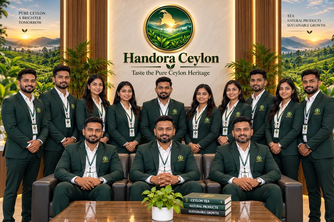 The Handora Ceylon team at the company headquarters